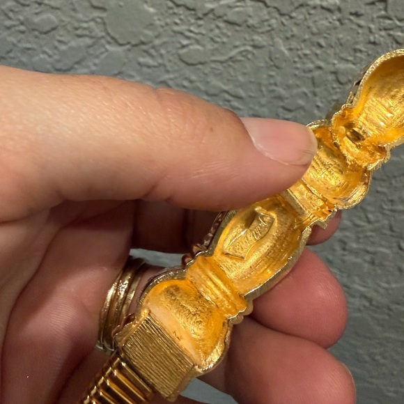 vintage judith leiber gold stretch main image 4